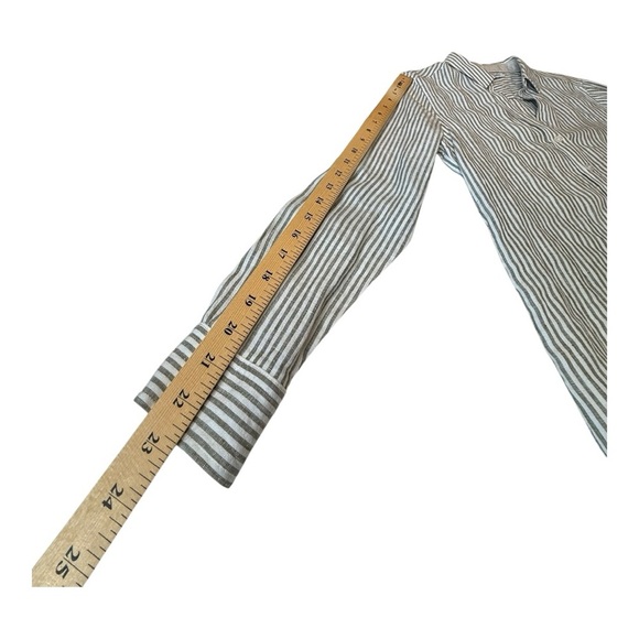 Tommy Bahama Yacht Me Knot Linen Blend Tea Leaf Olive White Button Down  SZ XS - Picture 12 of 13